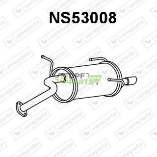 Tłumik NISSAN - 201005F600 201005F600KE 2010099B01