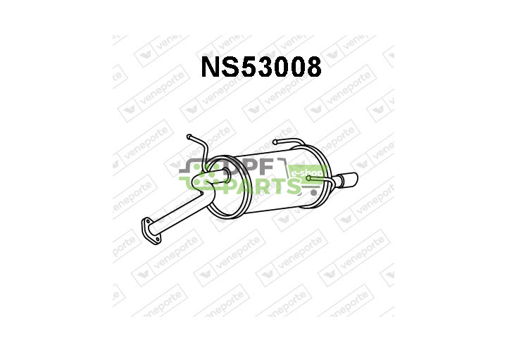 Tłumik NISSAN - 201005F600 201005F600KE 2010099B01