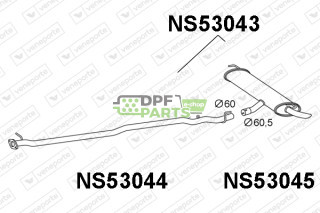 Tłumik NISSAN - 20100EY11A 20100EY11B 