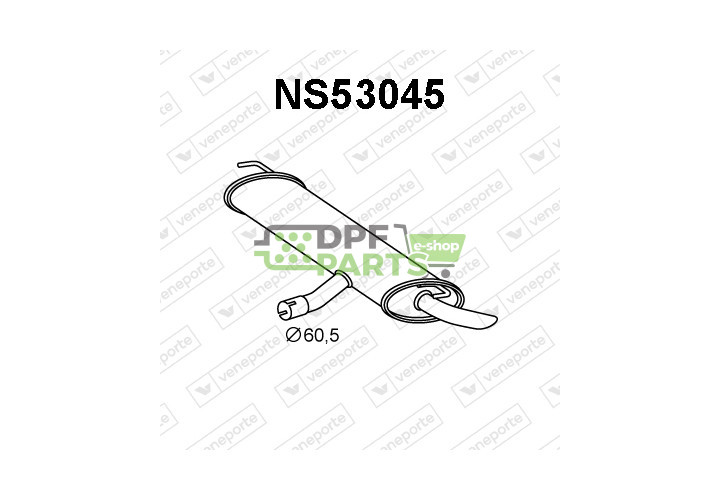 Tłumik NISSAN - 20100EY11A 20100EY11B