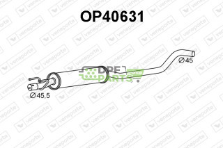 Tłumik OPEL / VAUXHALL - 5852086 5852087 5852816