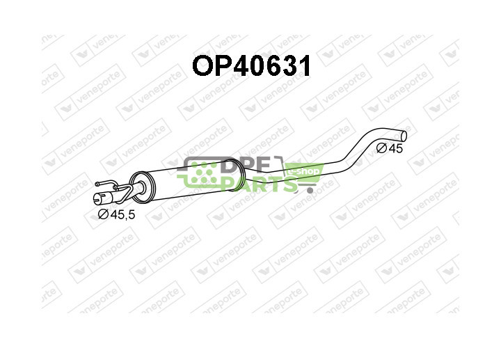 Tlumič OPEL / VAUXHALL - 5852086 5852087 5852816