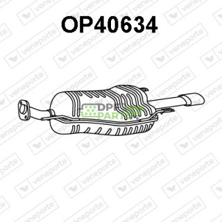 Tlumič OPEL / VAUXHALL - 5852089 5852144 5852157