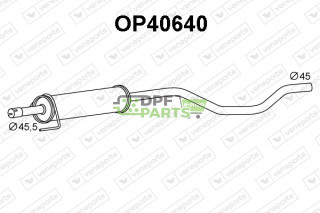 Tłumik OPEL / VAUXHALL - 13107571 13107573 13204578