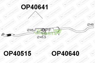 Tlumič OPEL / VAUXHALL - 13107573 13204578 5852444