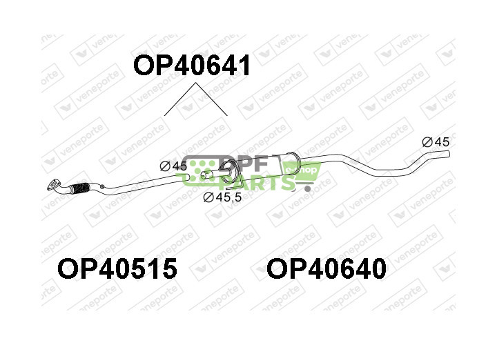 Tlumič OPEL / VAUXHALL - 13107573 13204578 5852444