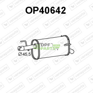 Tłumik OPEL / VAUXHALL - 13107578 5852445 