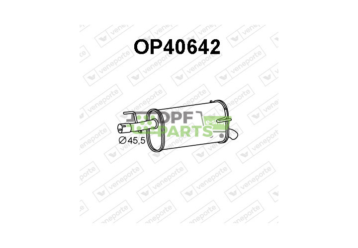 Tlumič OPEL / VAUXHALL - 13107578 5852445 
