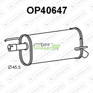 Tlumič OPEL / VAUXHALL - 5852200 93365307 