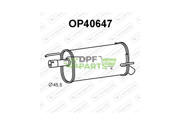 Tlumič OPEL / VAUXHALL - 5852200 93365307 