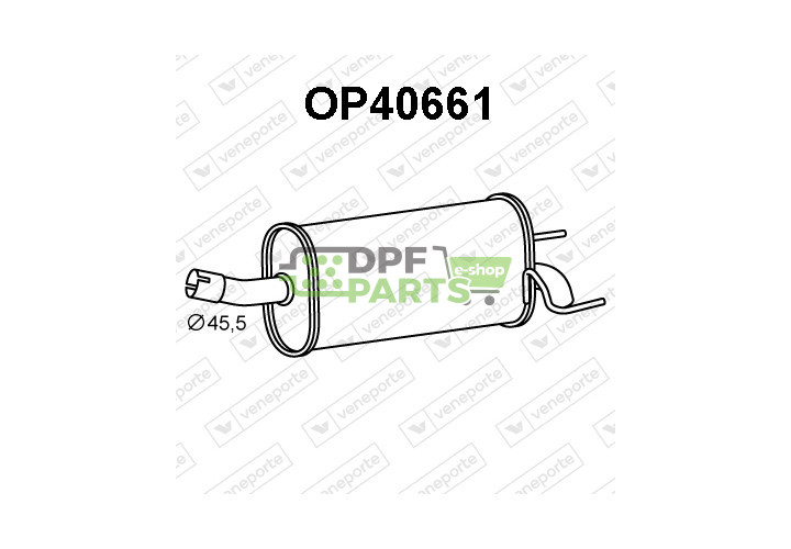 Tłumik OPEL / VAUXHALL - 13158999 5852307 