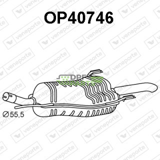 Tłumik OPEL / VAUXHALL - 13141034 13158603 5852235