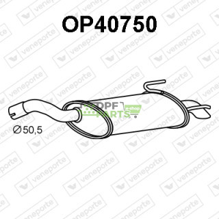 Tlumič FIAT / OPEL - 24421936 55180389 5852177