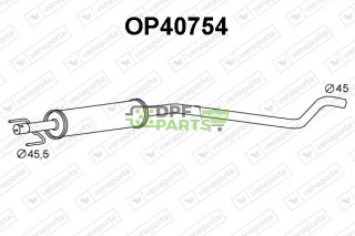 Tłumik OPEL / VAUXHALL - 13110765 5852299 