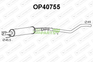 Tłumik OPEL / VAUXHALL - 13115643 5852419 