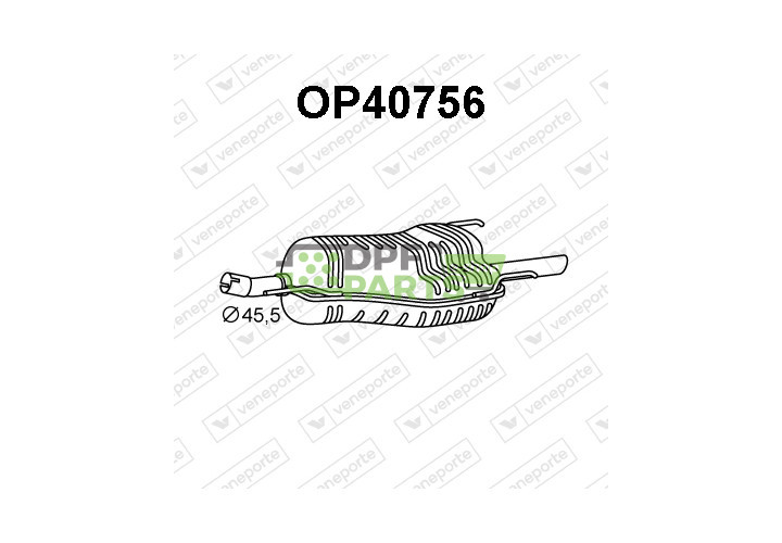 Tłumik OPEL / VAUXHALL - 13129812 13132447 13158588