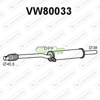 Tłumik VOLKSWAGEN - 867253209B 867253209C 867253209K
