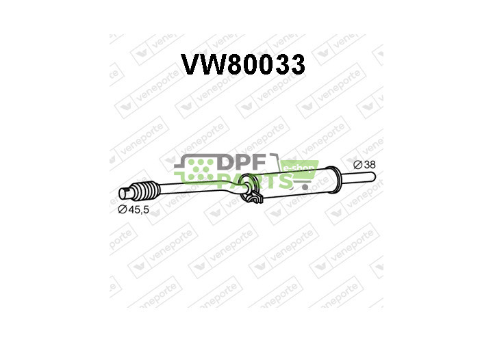Tłumik VOLKSWAGEN - 867253209B 867253209C 867253209K