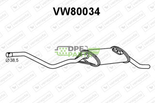 Tłumik VOLKSWAGEN - 867253609A 867253609AJ 867253609P