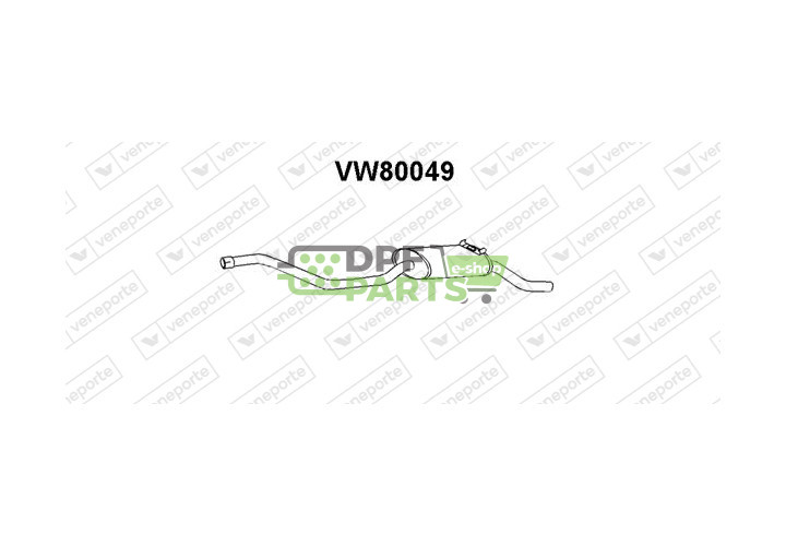 Tłumik VOLKSWAGEN - 871253609A 871253609D 