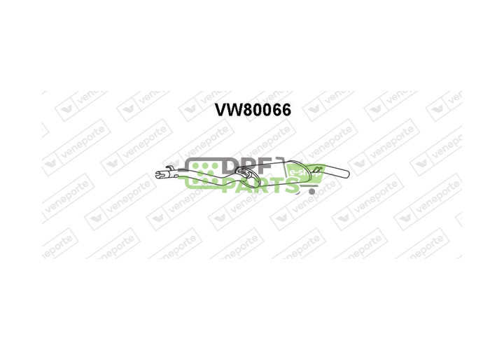 Tłumik VOLKSWAGEN - 191253609 191253609BL 191253609J