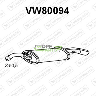 Tlumič VOLKSWAGEN - 191253609AD 191253609AE 191253609E