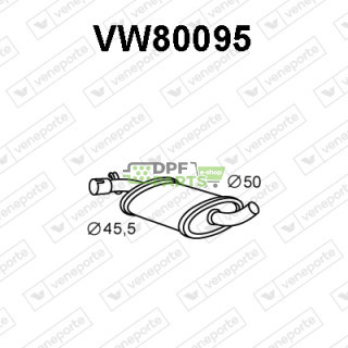 Tlumič VOLKSWAGEN - 165253409A 191253409A 191253409AD