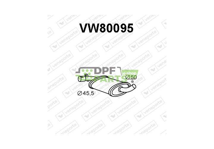 Tlumič VOLKSWAGEN - 165253409A 191253409A 191253409AD