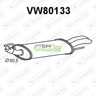 Tłumik VOLKSWAGEN - 1H6253609AF JZW253609A 