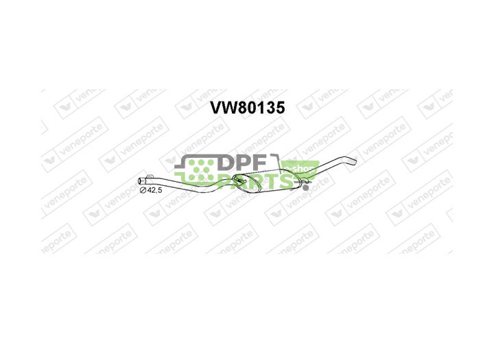 Tłumik VOLKSWAGEN - 165253609AH 165253609BL 