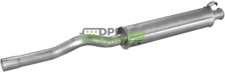 Střední tlumič výfuku Audi 80 1.9TDI/2.0 90-94, Polmo 01.62 A, OE 8A0 253 409 AB 8A0 253 409 F