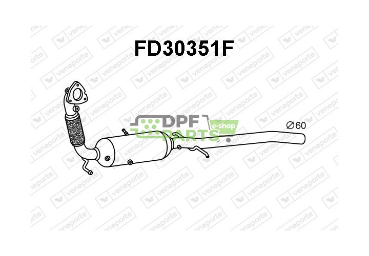 Filtry pevných částic DPF FORD - 1774454 1934531 BK215H270AD