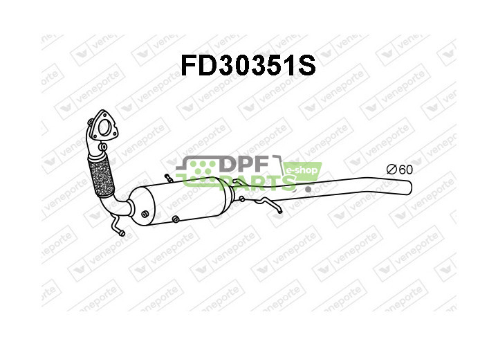 Filtry pevných částic DPF FORD - 1774454 1934531 BK215H270AD