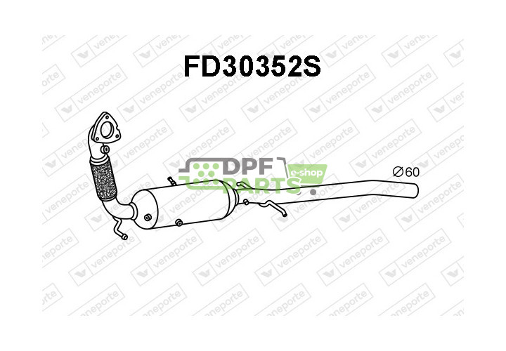 Filtry pevných částic DPF FORD - 1817578 1842392 1862337