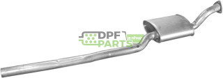 Střední tlumič výfuku Audi 80 86-91/90 86-91 1.8/2.0 Quattro, Polmo 01.67 A, OE 893 253 409 C