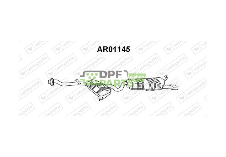 Tłumik ALFA ROMEO - 60612116 60615376 