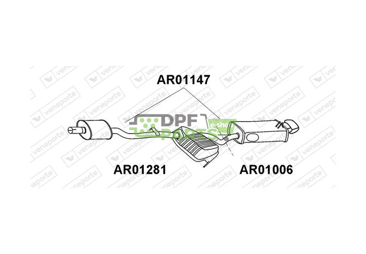Tłumik ALFA ROMEO - 60620108  