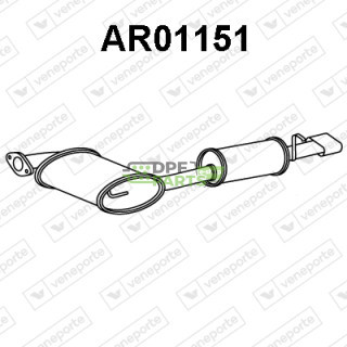 Tłumik ALFA ROMEO - 60613779 60613780 60658026