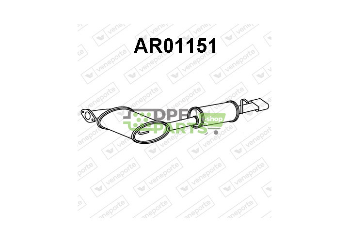 Tłumik ALFA ROMEO - 60613779 60613780 60658026