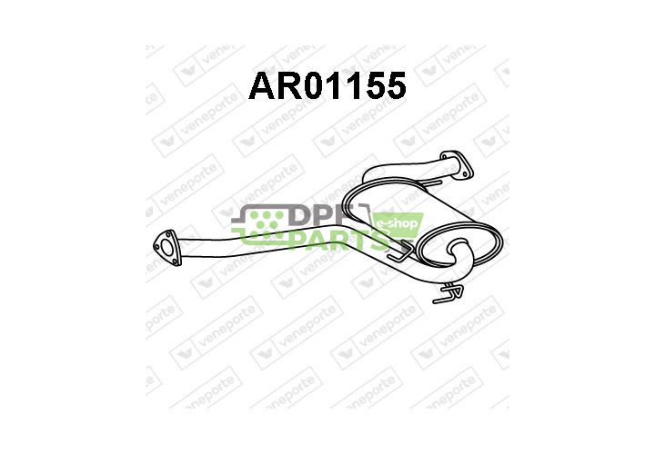 Tłumik ALFA ROMEO - 55183429 60613778 60651974