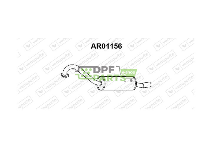 Tłumik ALFA ROMEO - 60519193 60520468 