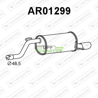 Tłumik ALFA ROMEO - 50516821 50516823 