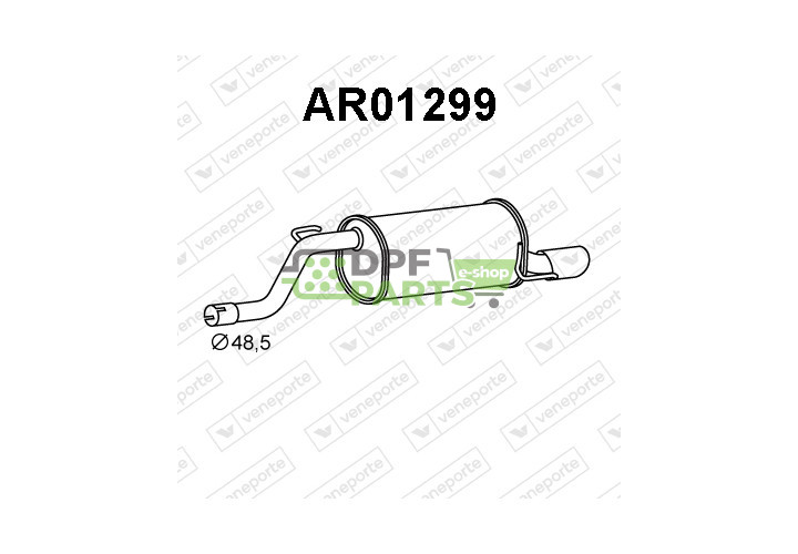 Tłumik ALFA ROMEO - 50516821 50516823 