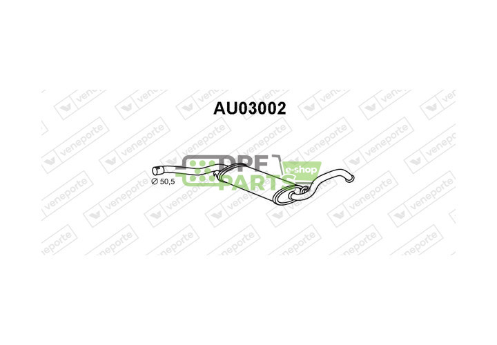 Tłumik AUDI - 811253409C 811253409G 811253409J