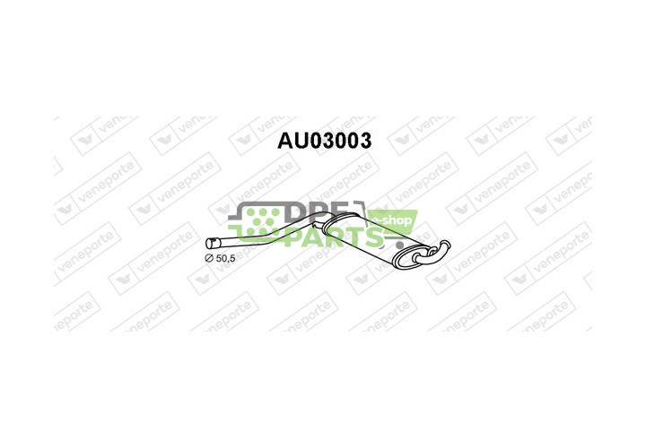 Tlumič AUDI - 443253409 443253409J 