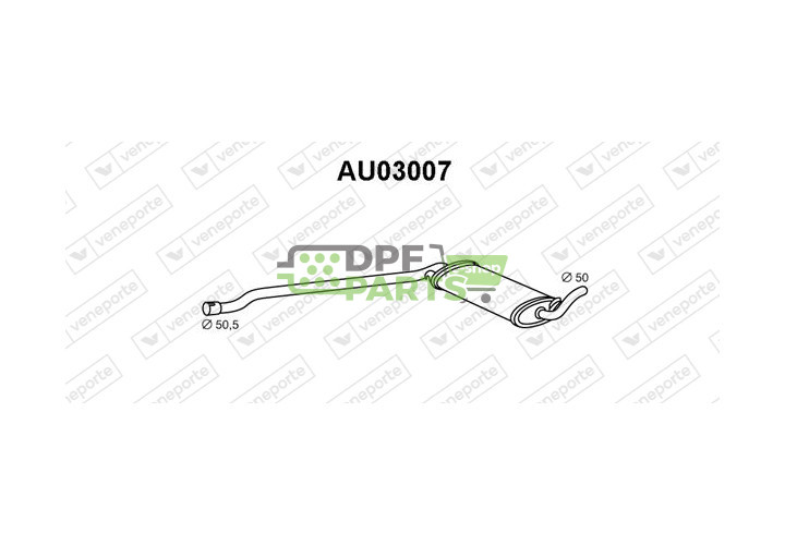 Tłumik AUDI - 893253409B  