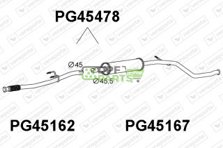 Tłumik PEUGEOT - 1717AS 1717W4 