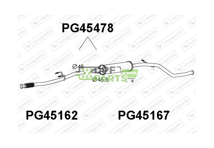 Tłumik PEUGEOT - 1717AS 1717W4 