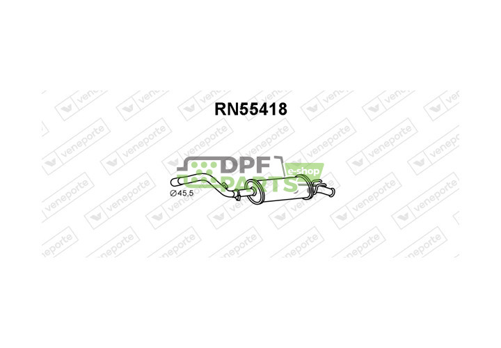 Tłumik RENAULT - 7700876254  