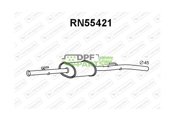 Tłumik RENAULT - 8200086860  